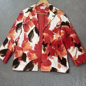 Alfred Dunner Jacket Size 10 Floral Wedding Mother of Bride Brunch Easter